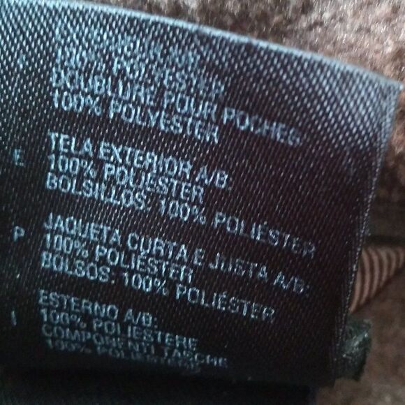 North Face Zipper Fleece Jacket Brown - Picture 8 of 8